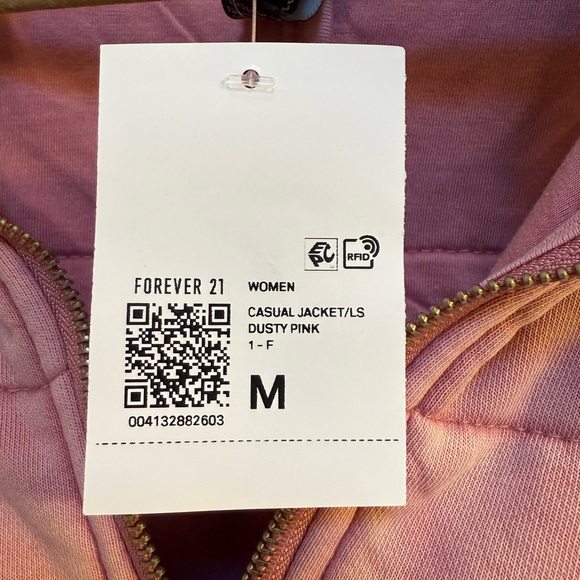 NWT Forever 21 Quilted Zip-Up Jacket, Size M - Picture 6 of 7